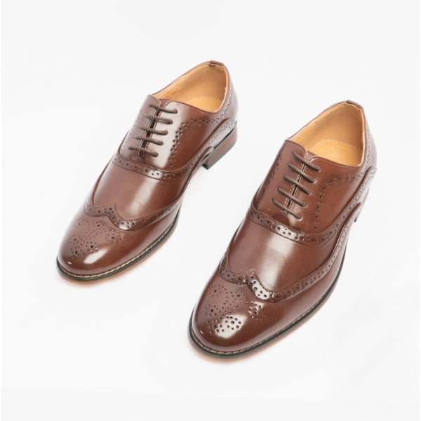 Goor TOMMY Mens Oxford Brogues Brown