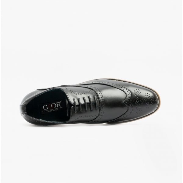 Goor TOMMY Mens Oxford Brogues Black