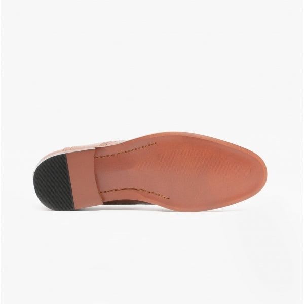 Goor MASON Mens Wingtip Brogues Brown