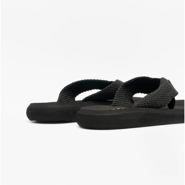 Rocket Dog SUNSET WEBBING Womens Flip Flops Black