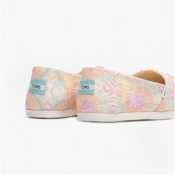 TOMS ALPARGATA Womens Canvas Espadrille Pink Swirl