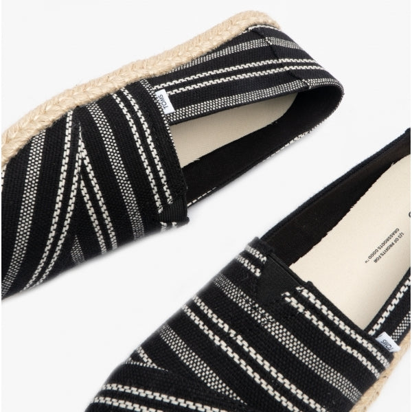 TOMS ALPARGATA ROPE Womens Cotton Espadrille Black