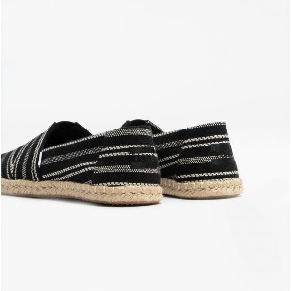 TOMS ALPARGATA ROPE Womens Cotton Espadrille Black