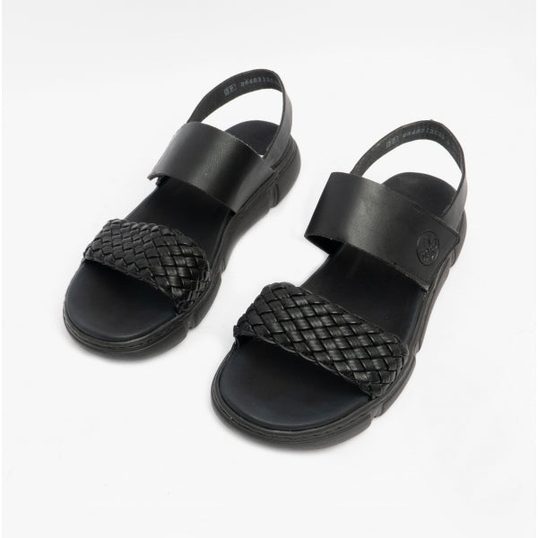 Rieker 68983-00 Womens Sandals Black