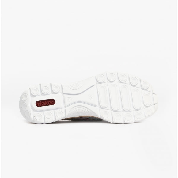 Rieker N42V1-90 Womens Trainers White/Multi