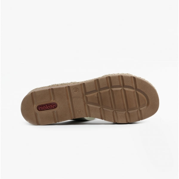 Rieker V1222-52 Womens Sandals Green