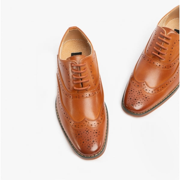 Goor TOMMY JNR Boys Oxford Brogues Tan