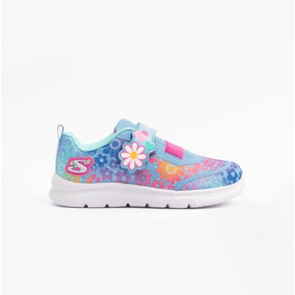 Skechers 302717N/BLMT COMFY FLEX 2.0 - DANCING DAISY Girls Trainers Blue/Multi