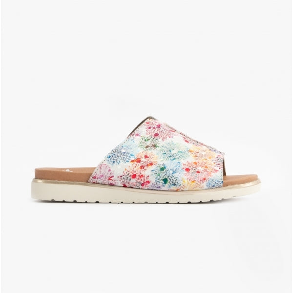 Rieker V5054-90 Womens Sliders Floral/Multi