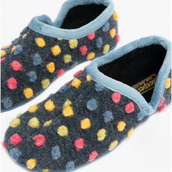 Sleepers JADE Womens Full Slippers Blue
