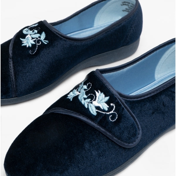Sleepers JOLENE Womens Full Slippers Navy