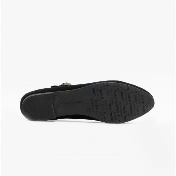 Hush Puppies MELISSA STRAP Womens Leather Mary Jane Shoes Black