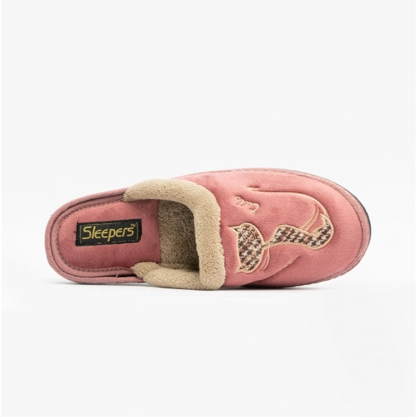 Sleepers LORNA Womens Mule Slippers Heather Pink