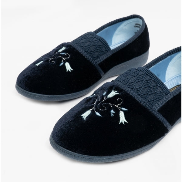 Sleepers INEZ Womens Full Slippers Navy