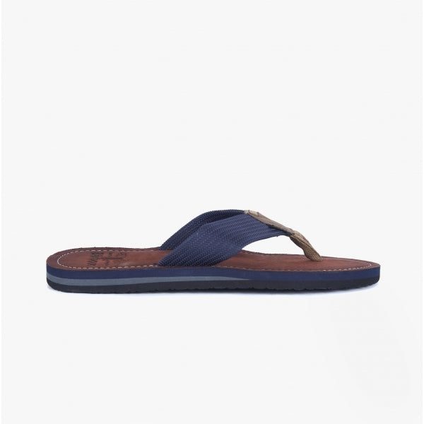 Barbour TOEMAN Mens Flip Flops Navy