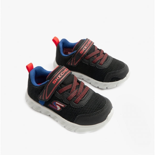 Skechers 407305N/BKRB COMFY FLEX - MINI TRAINER Boys Trainers Black