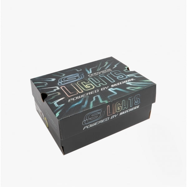 Skechers 401650L/BKOR TWISTY BRIGHTS - NOVLO Boys Trainers Black/Orange