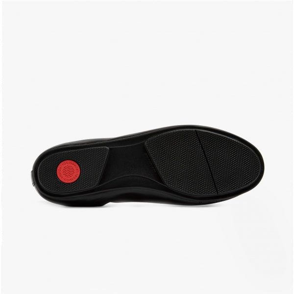 FitFlop ALLEGRO Womens Leather Ballerina Shoes Black