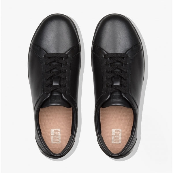 FitFlop RALLY Womens Leather Trainers All Black