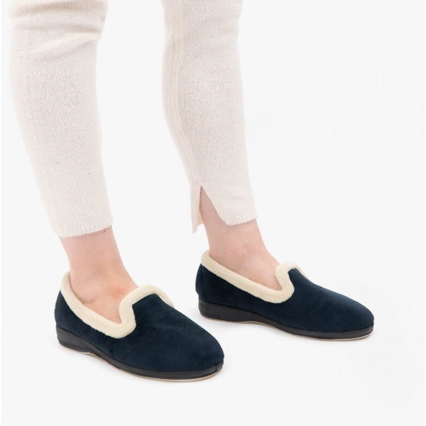 Sleepers SOPHIA Womens Full Slippers Navy