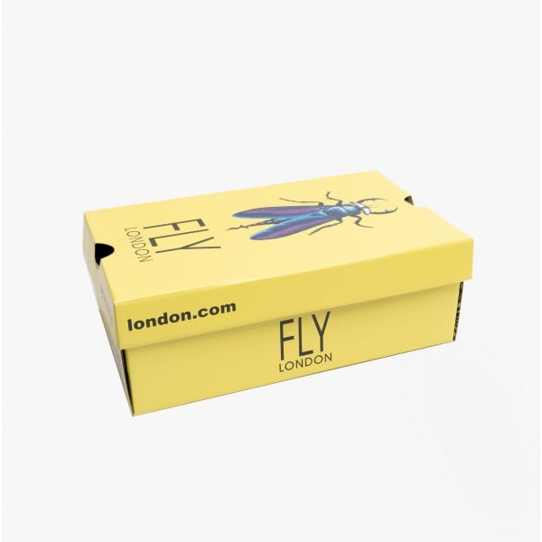 Fly London TRAM Womens Leather Buckle Slingback Wedge Heeled Sandals Camel