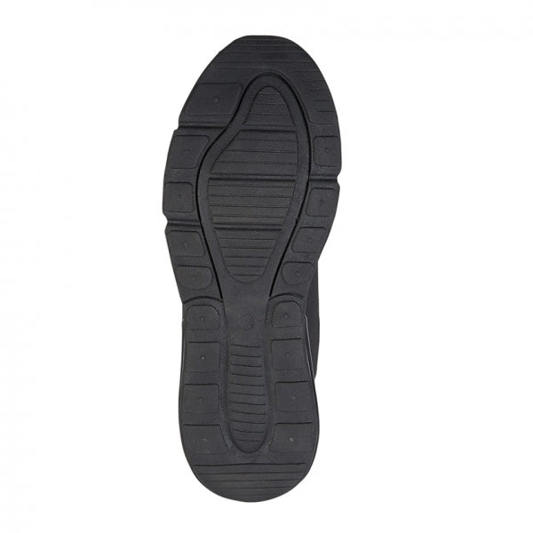 DEK PIMLICO Mens Black PU/Mesh Casual Trainers