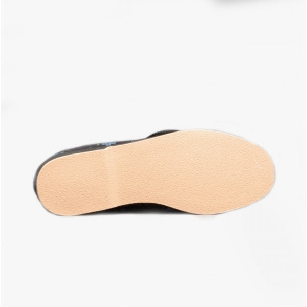 GBS BELLA Womens Extra Wide (E+) Boot Slippers Black