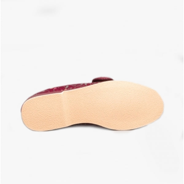 GBS BELLA Womens Extra Wide (E+) Boot Slippers Wine