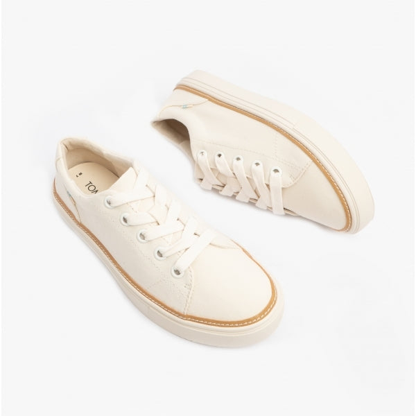 TOMS ALEX BIRCH Womens Cotton Casual Trainers Natural