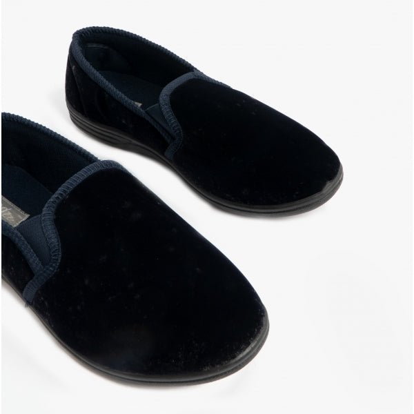 Zedzzz ROSS Mens Full Slippers Navy