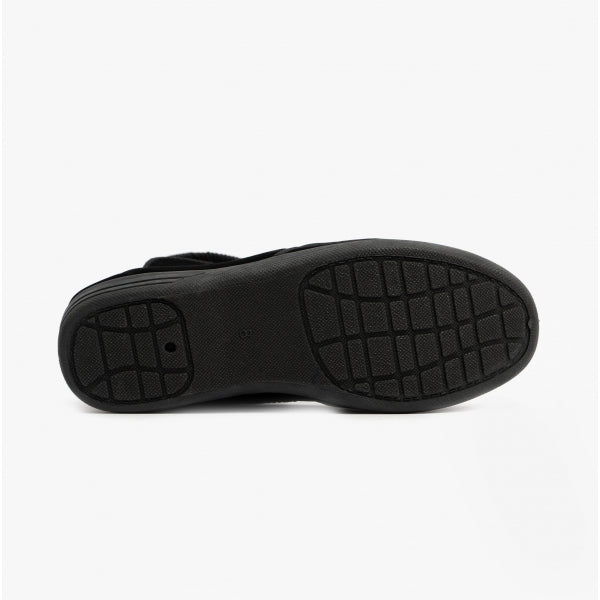 Zedzzz ROSS Mens Full Slippers Black