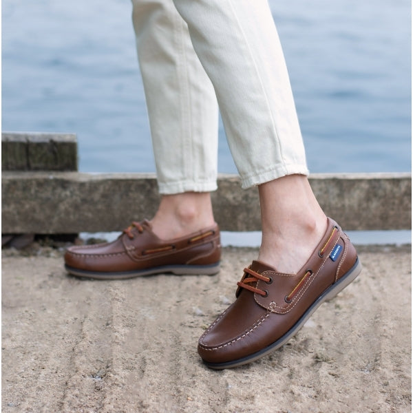 Blakeseys SOPHIE Womens Leather Deck Shoes Waxy Brown