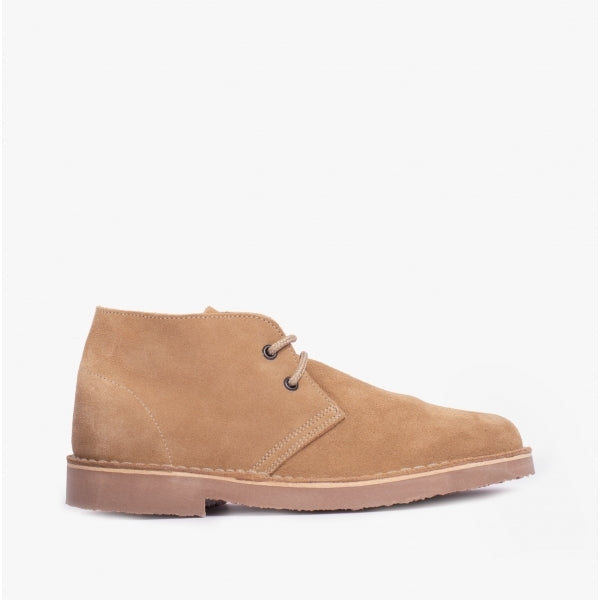 Roamers M400TS Mens Desert Boots Stone