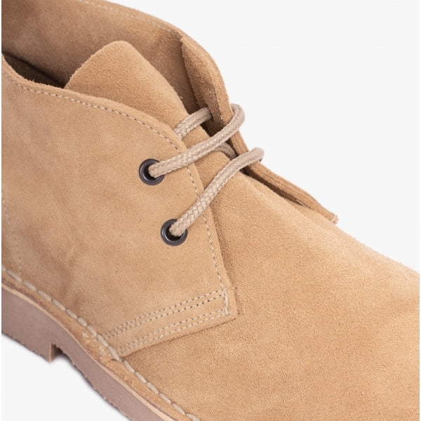 Roamers M400TS Mens Desert Boots Stone