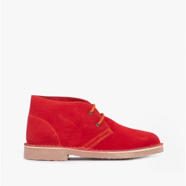 Roamers M467DS Unisex Desert Boots Red
