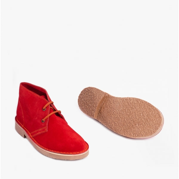 Roamers M467DS Unisex Desert Boots Red