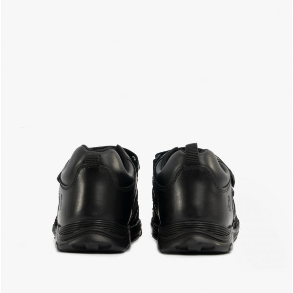 Hush Puppies LEVI INFANT Boys Leather School Shoes Black