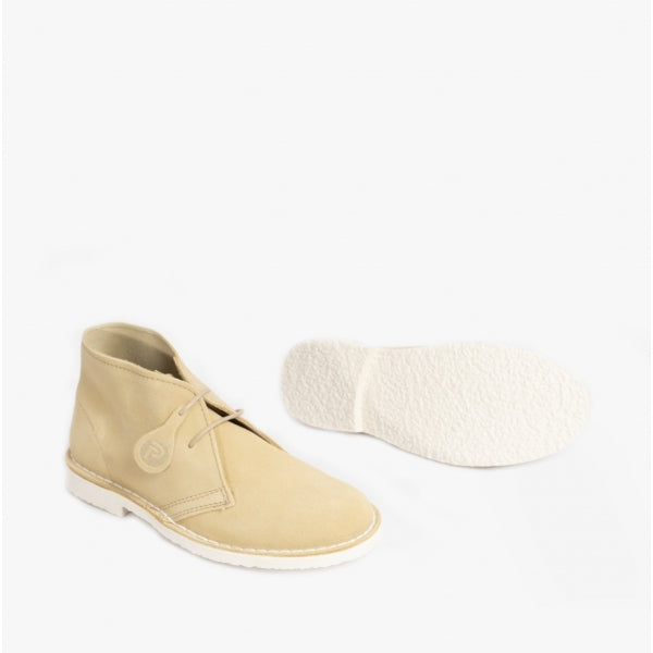 Popps PASTEL Womens Suede Casual Desert Boots Mellow Yellow