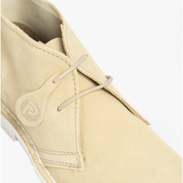 Popps PASTEL Womens Suede Casual Desert Boots Mellow Yellow