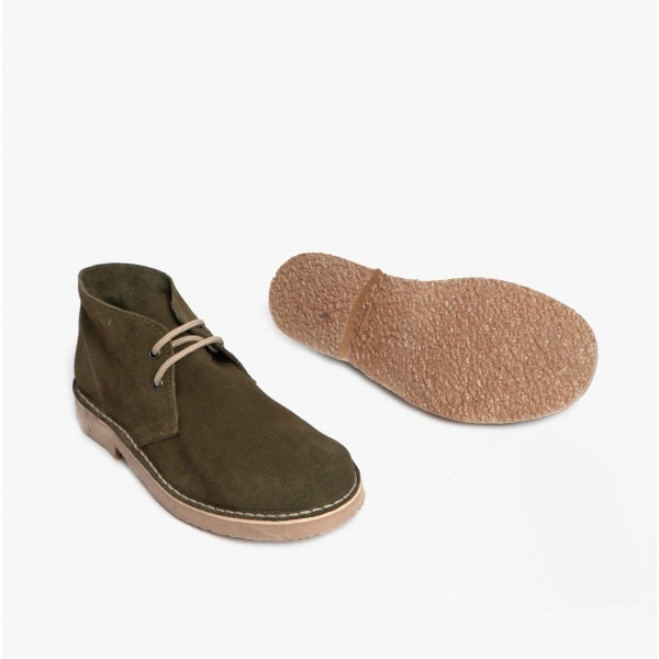 Roamers M400ES Mens Desert Boots Khaki