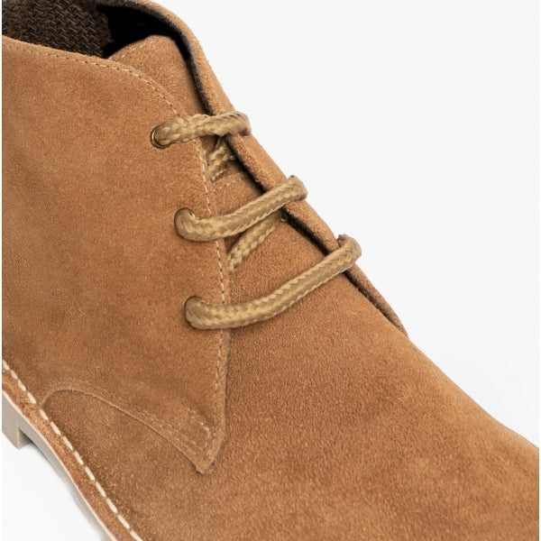 Roamers LEONARD Mens Desert Boots Sand