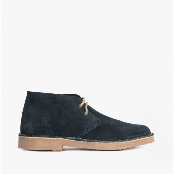 Roamers M400CS Mens Desert Boots Navy Blue