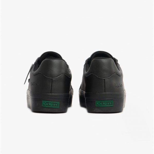 Kickers 116739 TOVNI STACK VEGAN Girls School Shoes Black