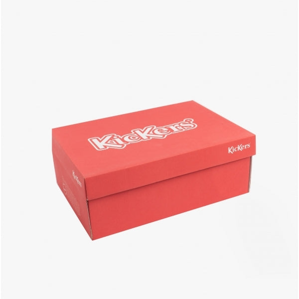 Kickers TOVNI STACK Teen Girls Leather Trainers Black