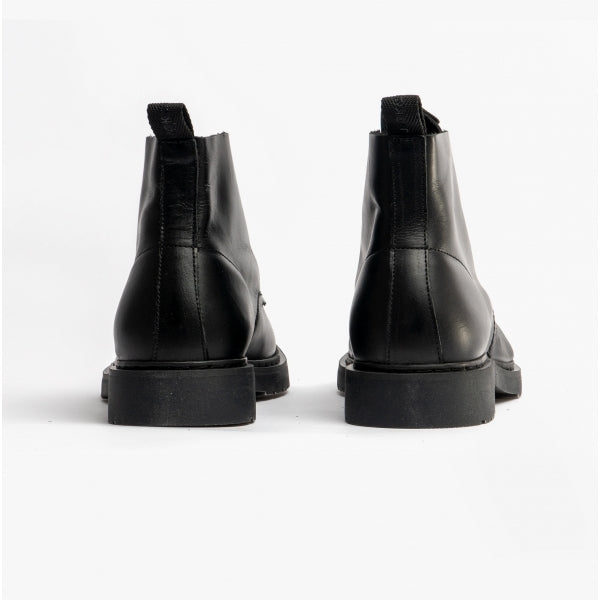 Jack & Jones HASTINGS Mens Leather Boots Anthracite