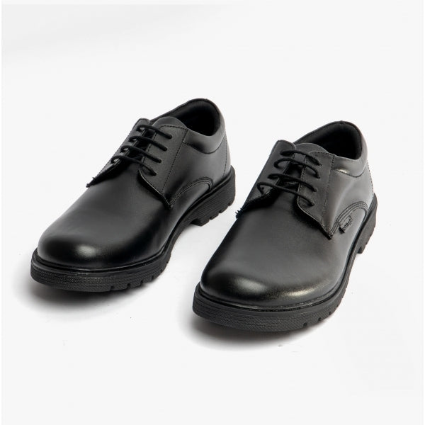 Hush Puppies POLLY SNR Girls Derby Shoes Black