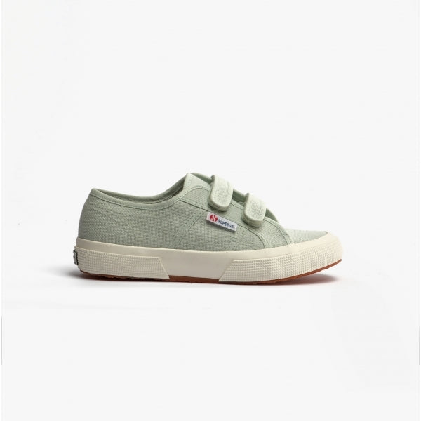 Superga 2754 JSTRAP CLASSIC Kids Canvas Trainers Green