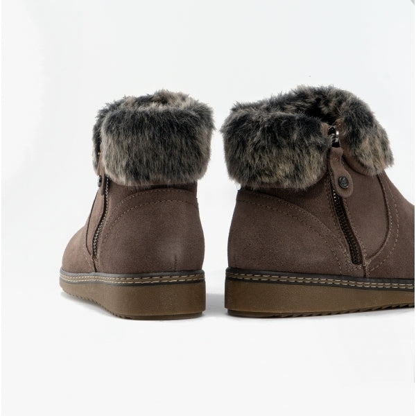 Hush Puppies PENNY Womens Suede Ankle Boots Grey