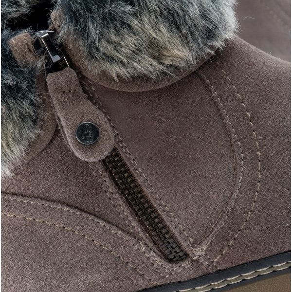 Hush Puppies PENNY Womens Suede Ankle Boots Grey