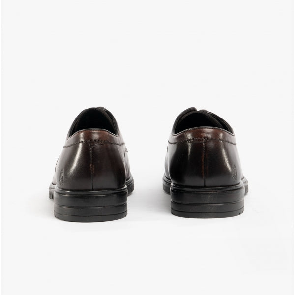 Hush Puppies STERLING Mens Leather Shoes Brown